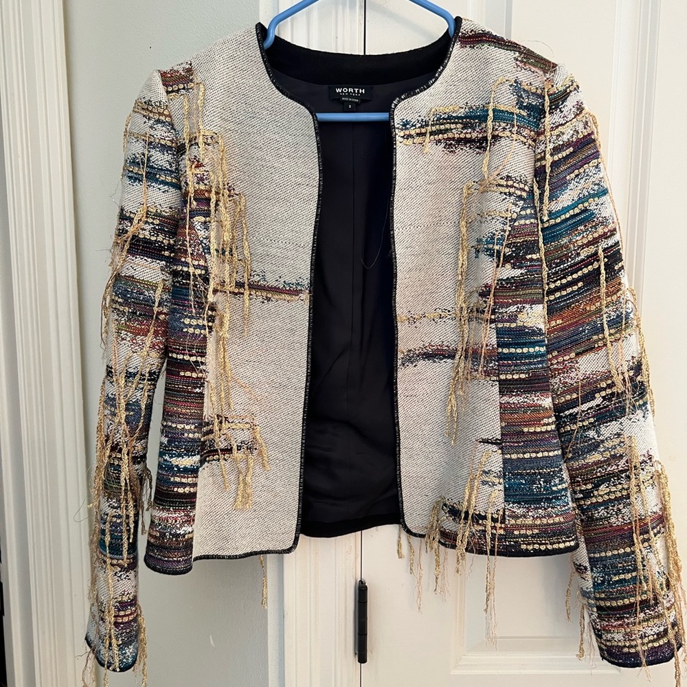 Worth Women's Textured Multicolor Blazer